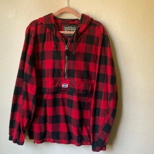 LEVI’S heavy duty zip up over head flannel jacket.